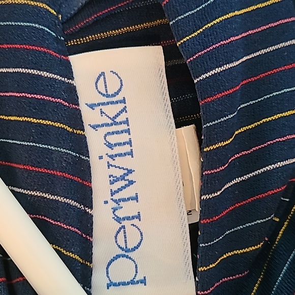 Misses vintage Periwinkle Size 14 belted dress - Picture 4 of 6